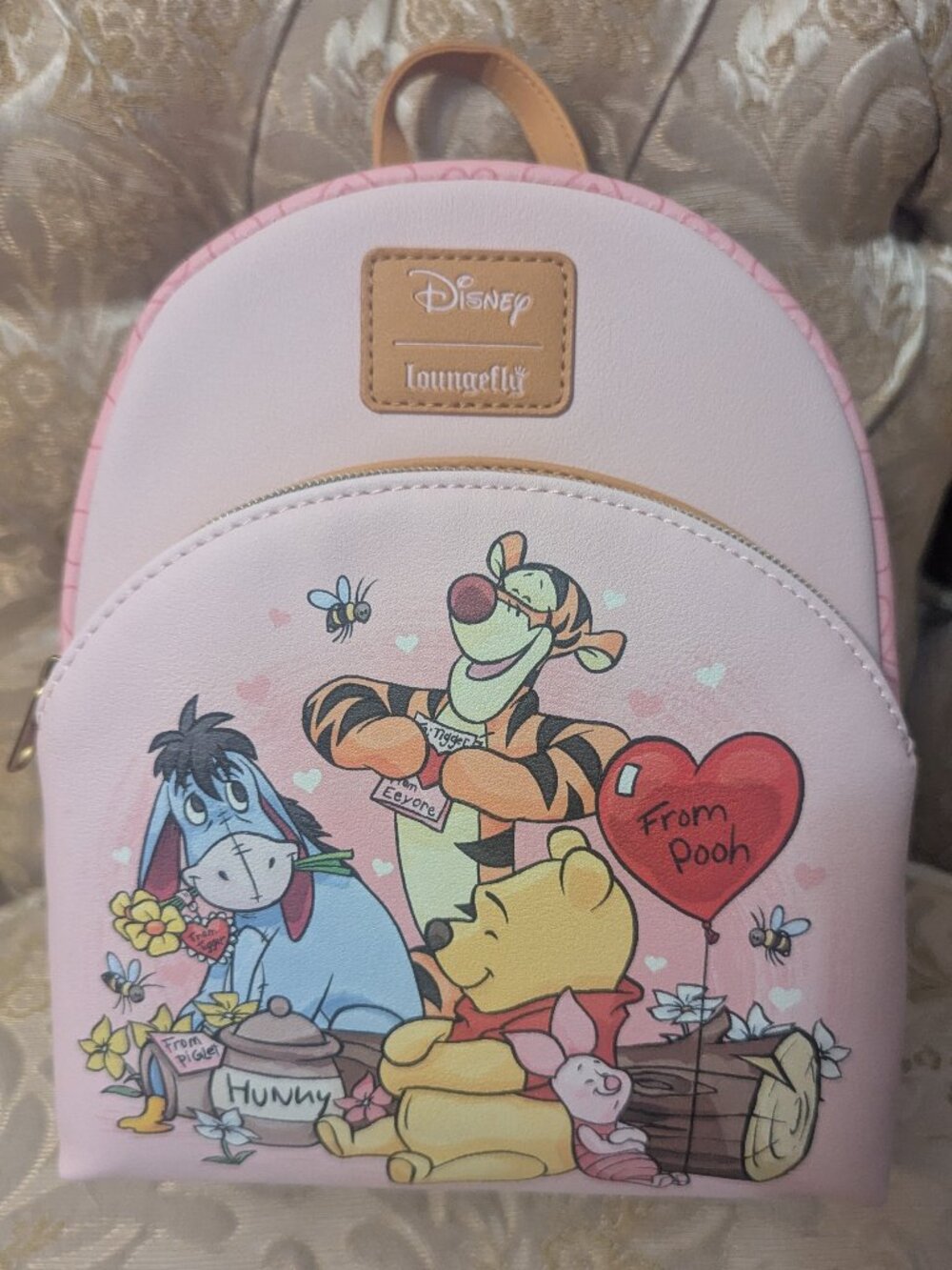 Winnie the Pooh and Friends with Hearts Loungefly Disney Mini Backpack